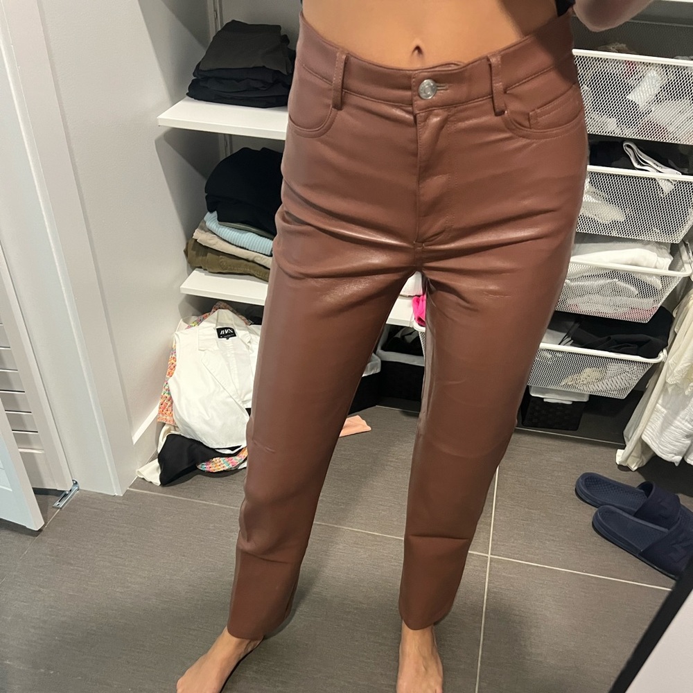Aritzia Melina Leather Pant - Size 0